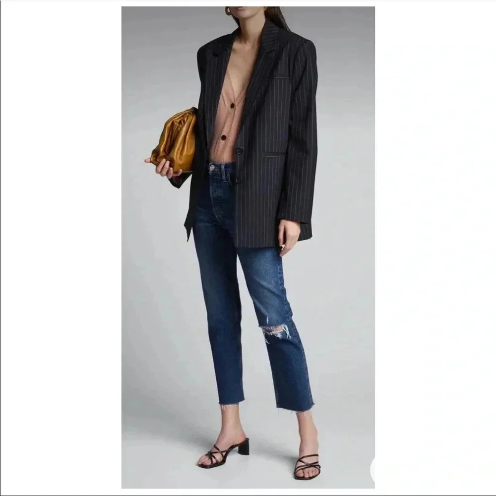 RE/DONE Women's 70s High Rise Stove Pipe Jeans 26